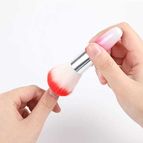 Onwon Dust Powder Nail Brush Set, 2 Pieces Soft Powder Brush Nail Arts Dust Remover Cleaner Brush for Acrylic and Makeup Powder Blush Brushes - BeesActive Australia