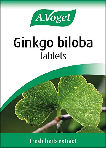 A.Vogel Ginkgo Biloba Tablets | Food Supplement | Extract from Fresh Ginkgo biloba Leaves | Suitable for Vegetarians | 30 Days Supply | 120 Tablets - BeesActive Australia