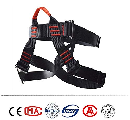 HandAcc Climbing belts, Safe Seat Belts for Tree Climbing Outdoor Training Caving Rock Climbing Rappelling Equip - Half Body Guide belt for Women Man and Novice - BeesActive Australia