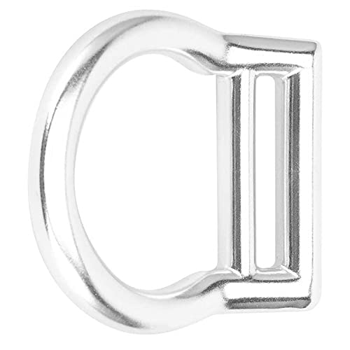 Aluminum Slotted Light Weight D-Ring for 1 3/4" Webbing Belt Outdoor Mountaineering Caving Climbing Accessory 2-Pack - BeesActive Australia