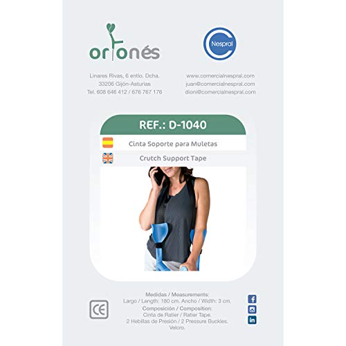 ORTONES | Crutch Support Band | Crutch Holding Tape | Forearm Accessories | Elbow Crutch Holding | One Size - BeesActive Australia