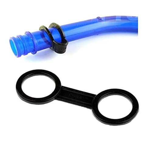[AUSTRALIA] - Powerer 8 Pack Scuba Dive Universal Plastic Clip Snorkel Keeper Tube Holder, Scuba Diving Dive Snorkeling Silicone Snorkel Mask Strap Keeper Holder Clip Retainer Attachment Gear Spare Part Accessories 