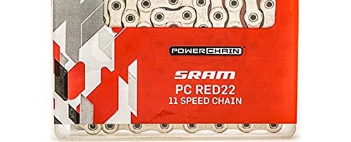 SRAM RED22 Hollow Pin 11 Speed Chain Silver 114 Link with PowerLock Single - BeesActive Australia