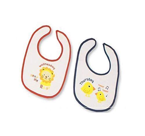 Baby Bibs 7 Days of The Week Bibs Boys and Girls Options 0-6 Months (Boys 7 Days) Boys 7 days - BeesActive Australia