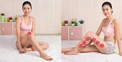 Esmartlife 12 Cups Silicone Medical Vacuum Massage Cupping Cups Health Care Travel Set Blue - BeesActive Australia