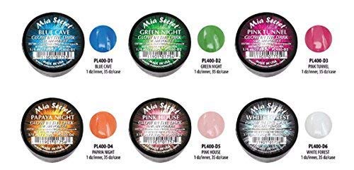 Mia Secret Glow In the Dark Acrylic Powder, 6 piece Set - BeesActive Australia