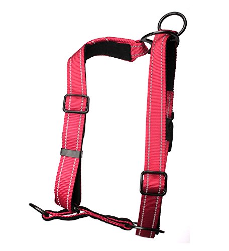Dog Harness - Non-Pull No-Choke Humane Adjustable Reflective Dog Training Harness, Non Pulling Pet Harness, Easy Step-in Adjustable Harness for Control Small Black - BeesActive Australia