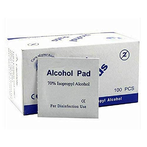YNR 70% Alcohol Pre-Injection Isopropyl Wipes - Individually Wrapped First Aid Skin Cleaning Easy-Tear Sachet Wipes (100PCS) - BeesActive Australia