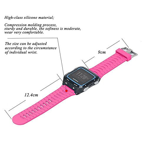 Band for Garmin Forerunner 920XT, Soft Silicone Replacement Watch Band Strap for Garmin Forerunner 920XT Pink - BeesActive Australia