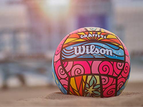[AUSTRALIA] - Wilson Graffiti Volleyball Pink/Blue/Yellow 