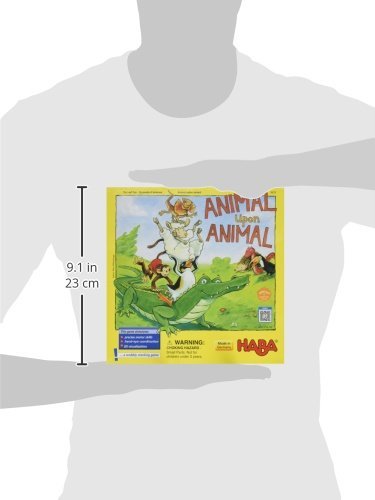HABA Animal Upon Animal - Classic Wooden Stacking Game Fun for The Whole Family (Made in Germany), 4 years & up - BeesActive Australia