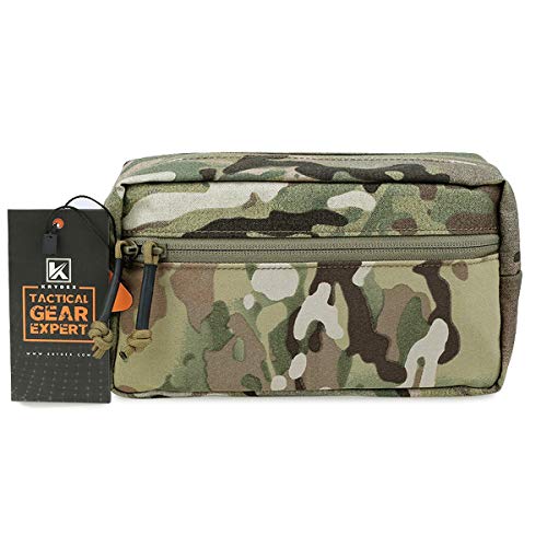 [AUSTRALIA] - KRYDEX Tactical Drop Pouch Sub Abdominal Carrying Kit Bag for Tactical Vest Chest Rig Multicam 