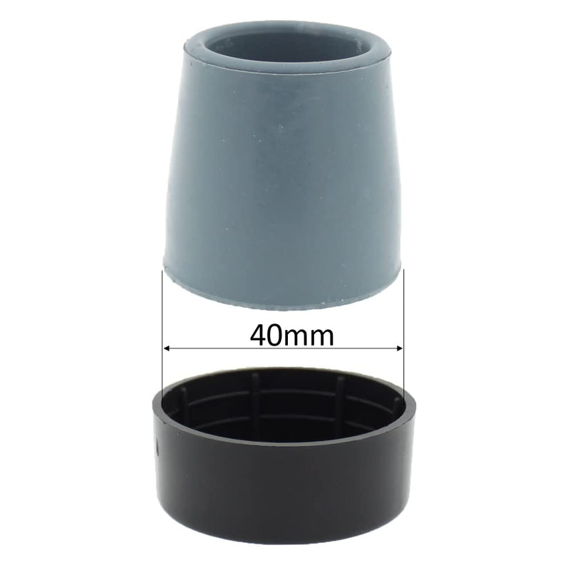 Lifeswonderful - Plastic Carpet Glides/Skis for Walkers & Zimmer Frames, for Ferrule with 40mm Base (2) - BeesActive Australia