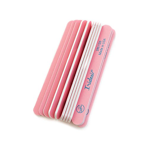 Nail Files and Buffers Premium Pink Light Pink 280 320 Washable Emery Boards 7 Inches Long 12 Pack - BeesActive Australia