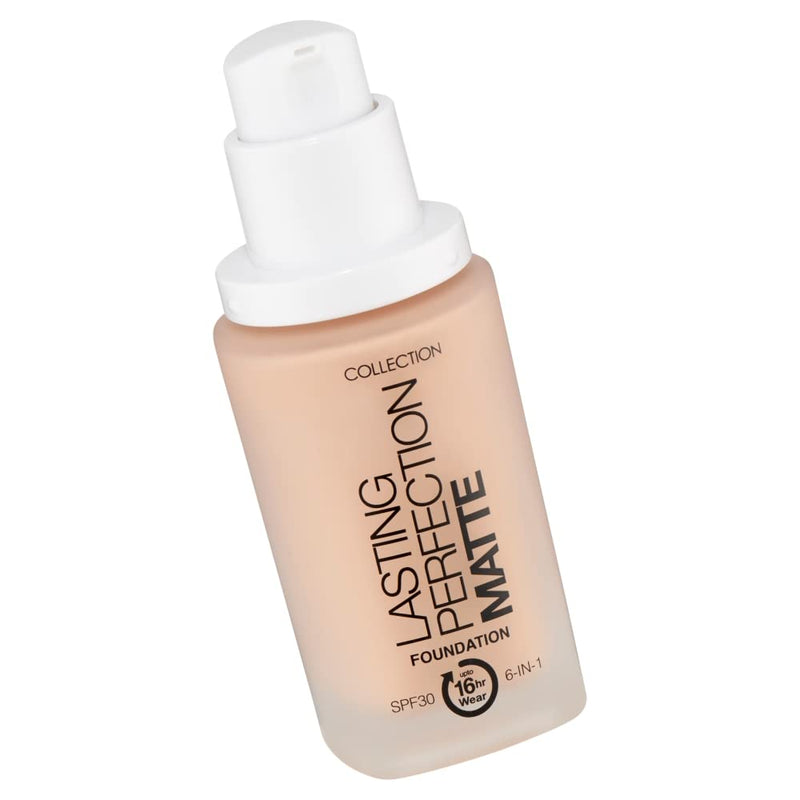 Collection Cosmetics Lasting Perfection Matte Foundation, Full Coverage, 27ml, Beige - BeesActive Australia