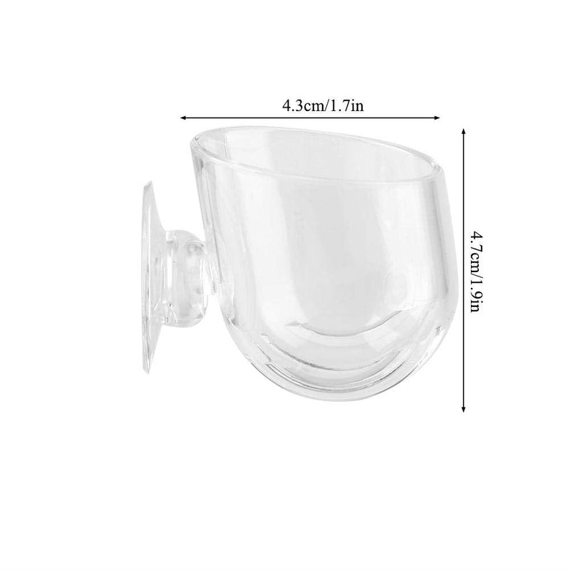 Aquarium Worms Feeder Live Red Worm Feeding Cone Cup Transparent Acrylic Fish Tank Brine Shrimp Feeder Crystal Glass Plant Feeding Container Holder with Suction Cups - BeesActive Australia