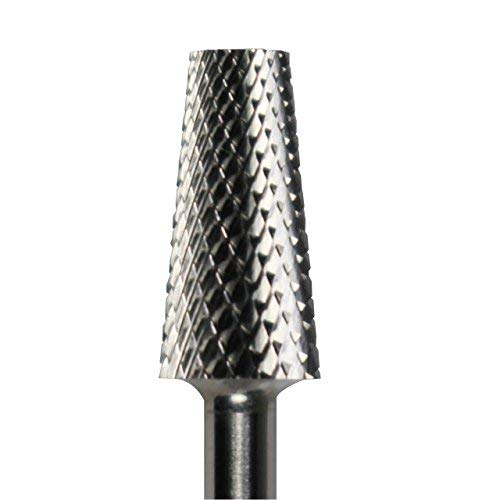 C & I Tapered Barrel Nail Drill Bit for Electric Nail Drill Machine of Nail Art (Grit Fine, Silver) Grit Fine - BeesActive Australia