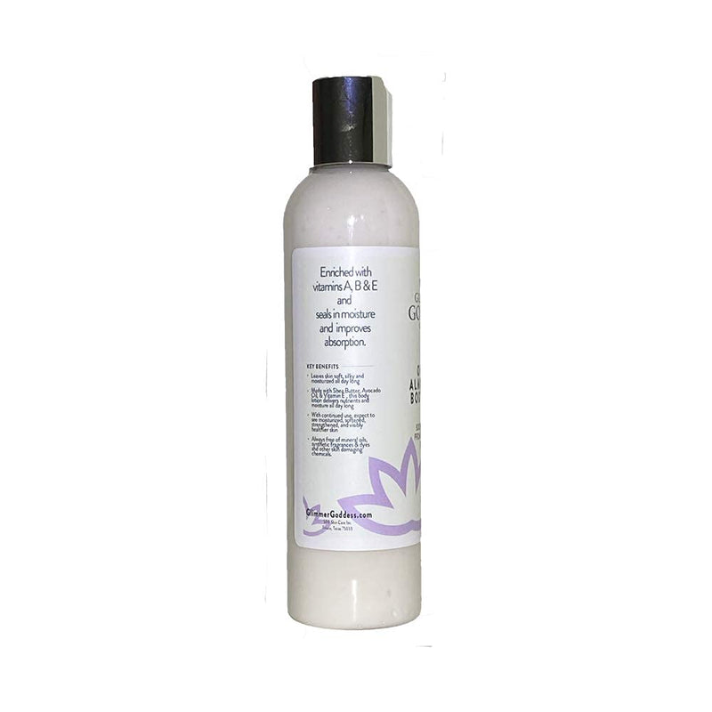 Glimmer Goddess Organic Body Lotion - Almond Milk, 8 oz - BeesActive Australia