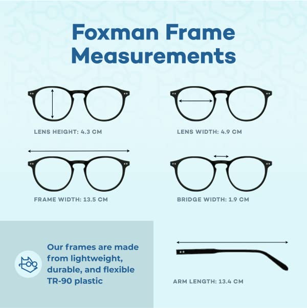 Foxmans Stylish Blue Light Blocking Glasses for Men & Women | Protection Against Computer & Digital Eye Strain, Dry Eyes, Headaches & Blurry Vision | UK Brand Lennon Triple Bundle Clipons - BeesActive Australia