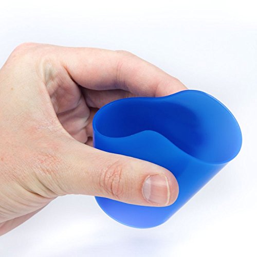 NRS Healthcare H89094 Flexi-Cut Cups 60 ml (2 fl.oz) Capacity in Blue - Pack of 5 5 Count (Pack of 1) - BeesActive Australia