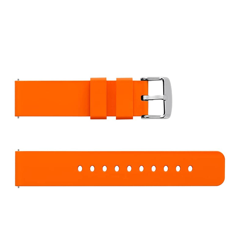 Sandein Watch Bands - Silicone Quick Release Soft Rubber Replacement Watch Strap - Compatible with 18mm, 20mm, 22mm Watch Straps (20mm, Orange) - BeesActive Australia
