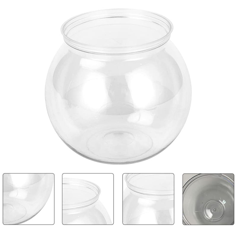 Balacoo Plastic Fish Tank Transparent Small Aquarium Fish Plant Tanks Aquariums Vase Pot Household Goldfish Tank Round Fish Bowl Aquarium Tank - BeesActive Australia
