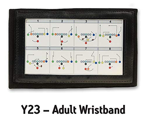 Wristband Interactive Y23 - Football Wristbands - Wrist Coach - QB Wristband - Football Play Wristbands - Playbook Wristband Black 5 Pack - BeesActive Australia