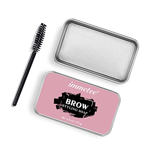 immetee 2 PCS Brows Soap Kit,Eyebrows Styling Wax,Brows Shaping Soap,Excellent Stereotypes,Long-lasting Eyebrow Enhancer Gel, 3D Feathery Brows Makeup Balm -10g/0.35oz (2 PCS) 2pcs - BeesActive Australia