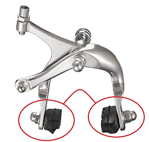 LKERLAN 2 Pairs (4 Pieces) Bike Cycle Bicycle Rubber Brake Pads No-Noise No-Skid, 40mm (Black) - BeesActive Australia