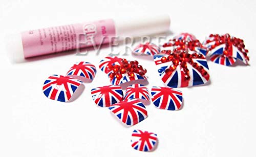 24 PCS Full Cover False Toe Tips (UK Flag) - BeesActive Australia