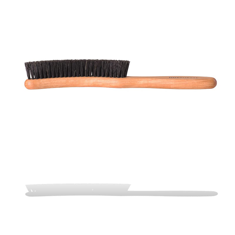 Valentino Garemi Traditional Hat Cleaning Brush | Remove Dust, Dry Stains, Rain Spots, Sweat Marks, Pet or Human Hair | Genuine Boar Hair Made in Germany (Black Bristles) Black Bristles - BeesActive Australia