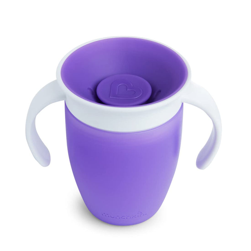 Munchkin Miracle Non-Spill 360 Degree Seal Proof Valve Toddler Trainer Cup 207ml (1 cup Random Colour) - BeesActive Australia