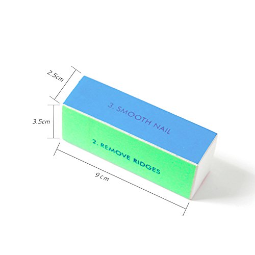 YIMART 5Pcs/set Nail Art Buffer Block Nail File For Nail Polish UV Gel Manicure Pedicure Buffing Sanding Polish (Flower) Flower - BeesActive Australia