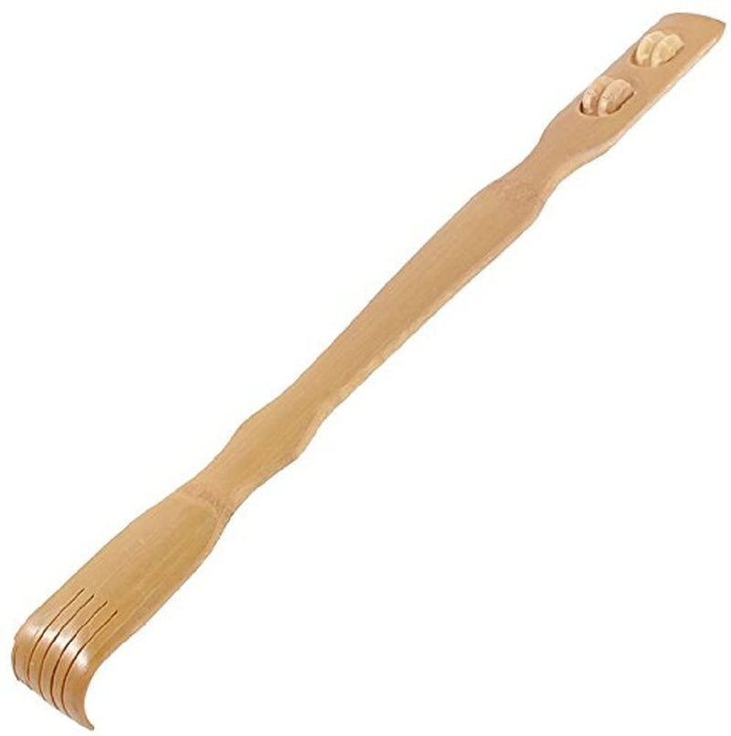 Wooden Bamboo Massager Back Scratcher with Body Stick Roller for Neck/Back/Shoulder Massage Great Gift HTUK - BeesActive Australia