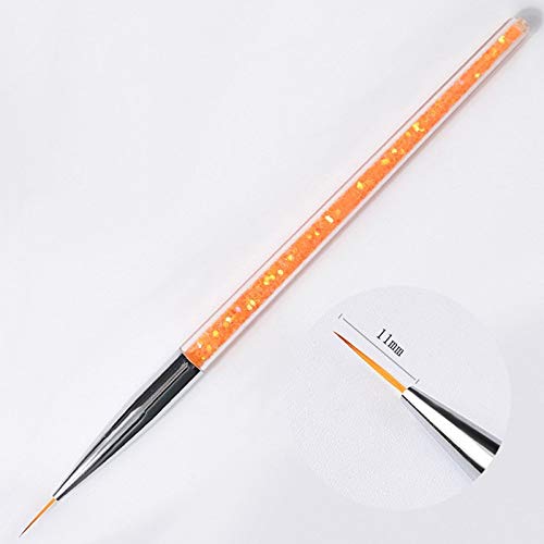 BNP 3Pcs/set Nail Art Line Brush Glitters Acrylic Ultra-thin Liner Drawing Painting Pen Flower Stripes Nail Art Manicure Tools - BeesActive Australia