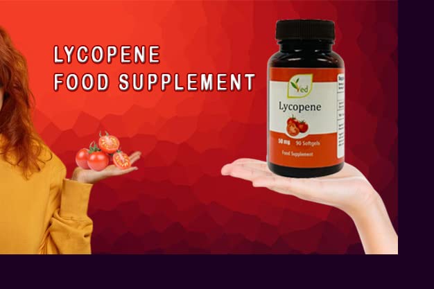 Ved Lycopene Supplement | 50mg x 90 Softgels - 50 mg Lycopene per Softgel ( from natural tomato extract) - BeesActive Australia