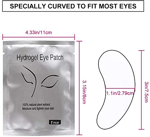Eye Gel Pads 50 Pair Lint Free Under Eye Gel Pads for Lash Eyelash Extensions Eyelash Patches,Facials (Eyelash Pads) - BeesActive Australia