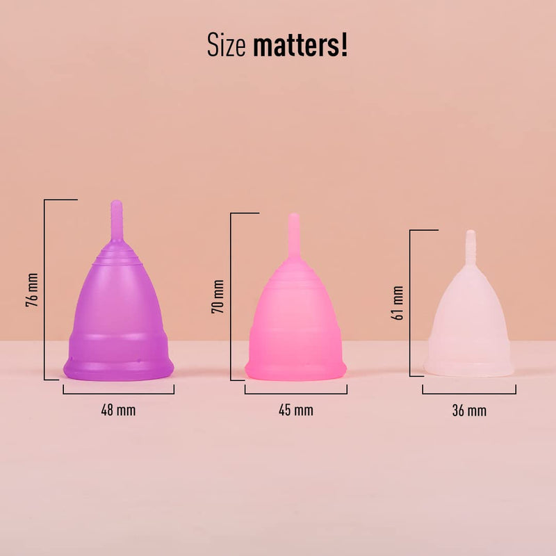 Sirona Reusable Menstrual Cup | Reusable Period Cup | Tampon and Pad Alternative | Heavy Flow (Medium) 1 count (Pack of 1) - BeesActive Australia