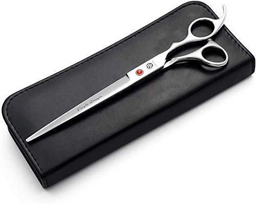 Purple Dragon 5"/5.5"/6"/6.5"/7"/7.5"/8"/9"/10" Sharp Edge Hair Cutting Shears Pet/Puppy/Cat Grooming Scissors with Bag - Perfect for Barber or Dog Groomer 8 inch - BeesActive Australia