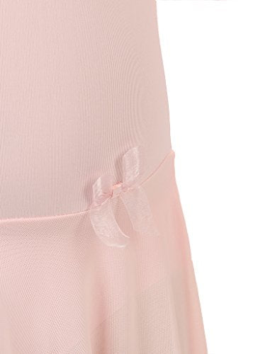 [AUSTRALIA] - Elowel Kids Girls' Ruffle Short Sleeve Skirted Leotard (Size 2-14 Years) Multiple Colors Intermediate / 6-8 Baby Pink 