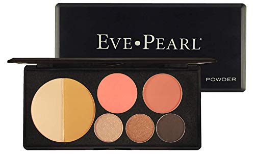 EVE PEARL Ultimate Face Palette Powder Eyeshadow Blush Long Lasting Natural Double Pigmented Glamour Makeup Set (Bombshell) - BeesActive Australia