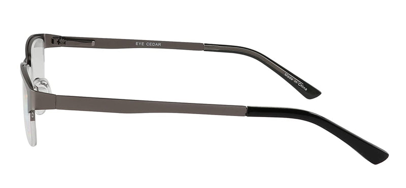 Amcedar Metal Half-Frame Reading Glasses Men 5-Pack Spring Hinges Stainless Steel Material Sun Readers 2.50 5 Pairs Mix 2.5 x - BeesActive Australia