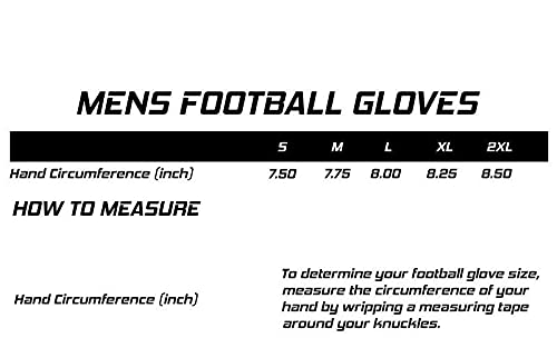 Taqcha - Cross Eyes Football Gloves - Tacky Grip Skin Tight Adult Football Gloves - Enhanced Performance Football Gloves Men - Pro Elite Super Sticky Receiver Football Gloves - Adult Sizes Large - BeesActive Australia