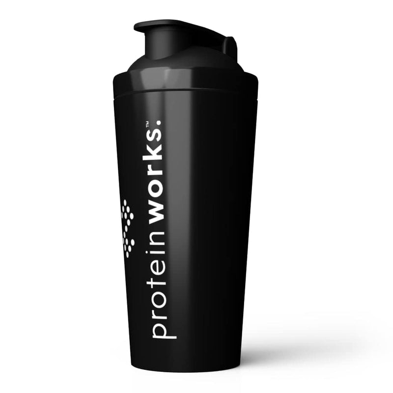 The PROTEIN WORKS Metallic Midnight Shaker | Stainless Steel | Durable Protein Shaker | 739ml 739 ml - BeesActive Australia