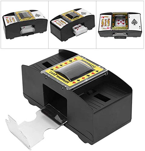 Automatic Battery Card r,Adult Elderly Electric Automatic 2-Deck Labor-Saving Card r Tool Accessory,Card r Blackjack, Poker, Quiet, Easy to Use,Avoid Cheating - BeesActive Australia