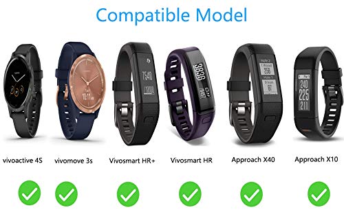 Vivosmart HR Fastener Ring Approach X40 Band Keeper Colorful Watch Band Holder Loop Compatible with Garmin Vivosmart HR+/Vivosmart HR/Vivoactive 4S/Vivomove 3S/Approach X40/Approach X10 - BeesActive Australia
