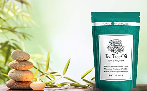 Tea Tree Oil Foot & Body Soak-Alleviates Toenail Fungus, Athletes Foot & Stinky Foot Odor. Softens Dry Calloused Heels, Relieves Burning & Itching associated with Fungal Irritations. Soothing for Plantar Fasciitis & Gout. Made in the USA by Purely Nort... - BeesActive Australia