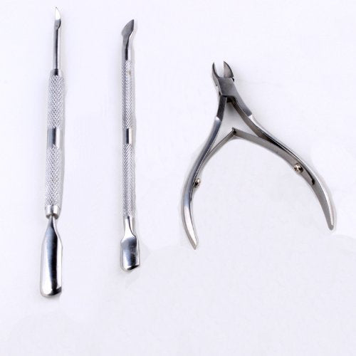 Nail Art Tool Solingen 3 Stainless Nail Cuticle Nipper Remover Clipper Manicure Set - BeesActive Australia