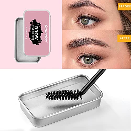 immetee 2 PCS Brows Soap Kit,Eyebrows Styling Wax,Brows Shaping Soap,Excellent Stereotypes,Long-lasting Eyebrow Enhancer Gel, 3D Feathery Brows Makeup Balm -10g/0.35oz (2 PCS) 2pcs - BeesActive Australia