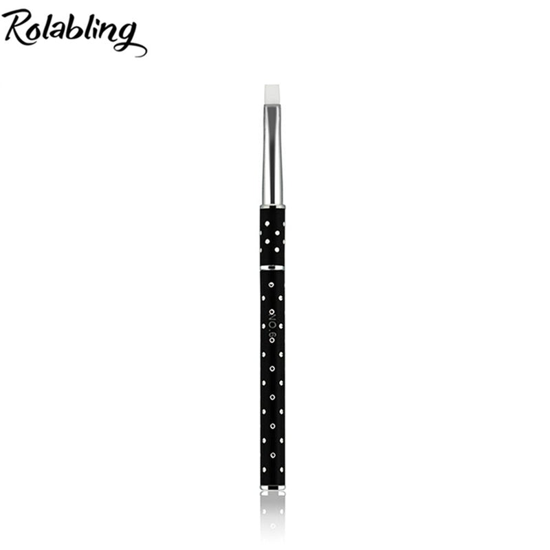 Rolabling Acrylic Nail Art Brushes Drawing Pen Polish Brush set Nail UV Gel Nail Art Tool Kit 3pcs/set (Size3-1) Size3-1 - BeesActive Australia